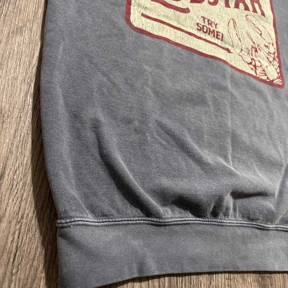 Comfort Colors Lobstah Maine Sweatshirt Gray Graphic Crewneck Size Small - Picture 11 of 11